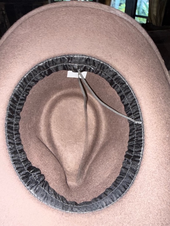 Womens Brown Felt Fedora Hat with Braided Band O/S main image 6
